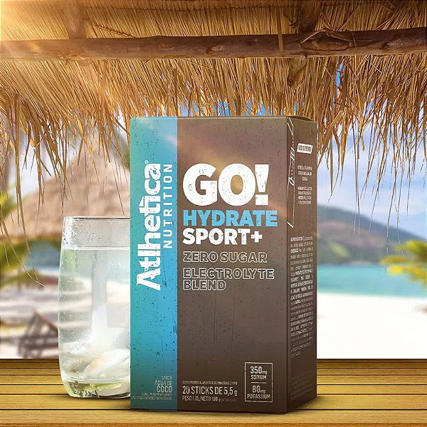 STICK GO! HYDRATE SPORT - 20 STICKS DE 5,5g - ATLHETICA NUTRITION